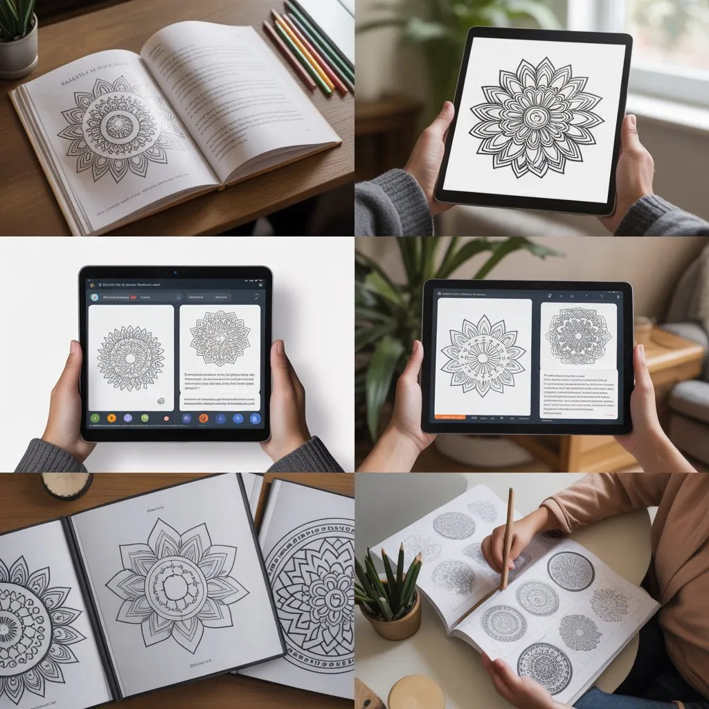 Smart Guide BKS Mandala Coloring Book – Digital Learning Guides Printable PDF Instant PDF download