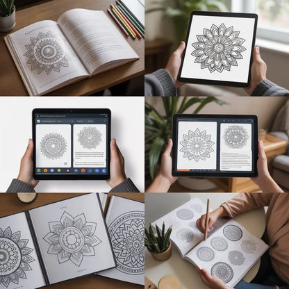 Smart Guide BKS Mandala Coloring Book – Digital Learning Guides Printable PDF Instant PDF download