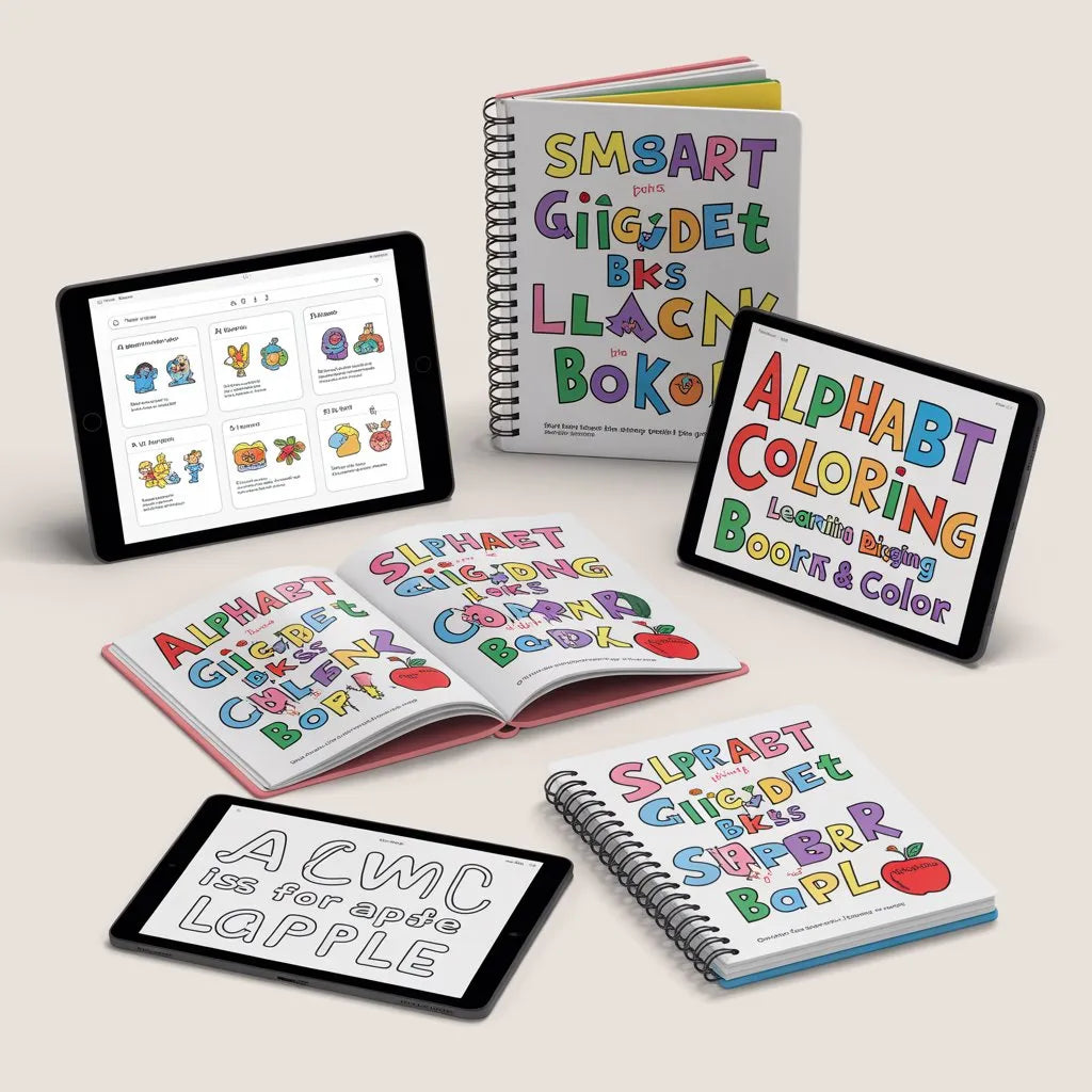 Smart Guide BKS Alphabet Coloring Book Learn & Color – Digital Learning Guides Printable PDF Instant PDF download