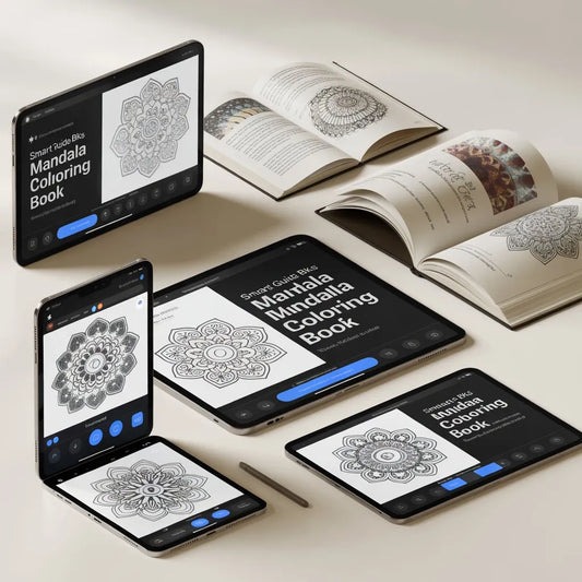 Smart Guide BKS Mandala Coloring Book – Digital Learning Guides Printable PDF Instant PDF download