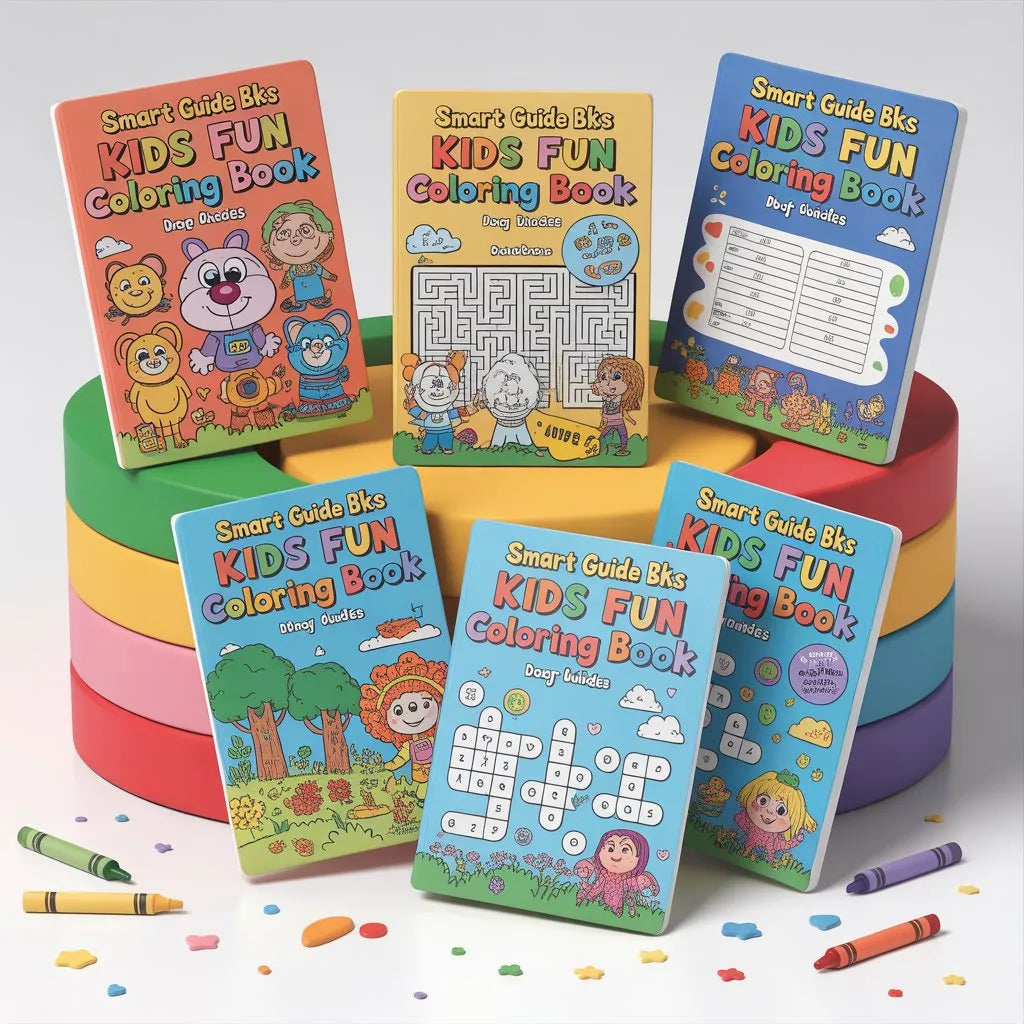 Smart Guide BKS Kids Fun Coloring Book – Digital Learning Guides Printable PDF Instant PDF download