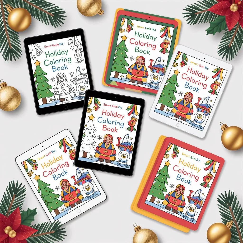 Smart Guide BKS Holiday Coloring Book – Seasonal Fun – Digital Learning Guides Printable PDF Instant PDF download