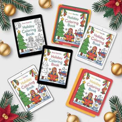 Smart Guide BKS Holiday Coloring Book – Seasonal Fun – Digital Learning Guides Printable PDF Instant PDF download